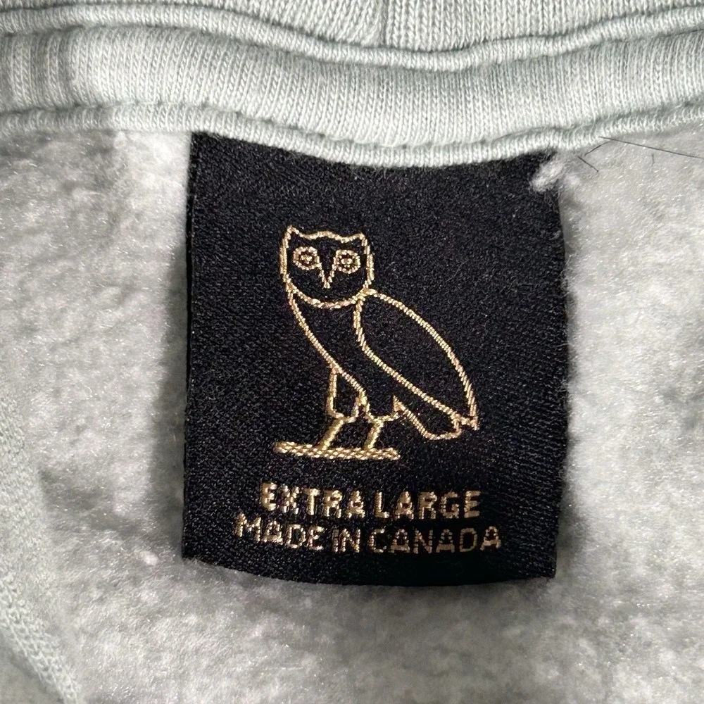 OVO x Drake Hoodie Mens XL Mint Octobers Very Own Gold Logo RARE Authentic Y2K